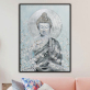 Fashion Wall Art Fallout canvas painting Dark Color Lotus Lantern Buddha Canvas Oil Painting Living Room