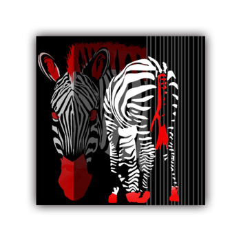 Wall hanging picture frameless animal canvas modern home decoration canvas oil painting art