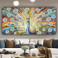 Luxury Art Modern Peacock Animal Picture Canvas Painting Wall Art Decoration