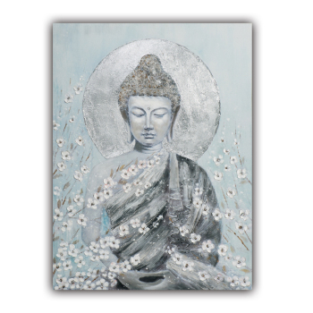 Fashion Wall Art Fallout canvas painting Dark Color Lotus Lantern Buddha Canvas Oil Painting Living Room