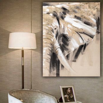 Large wall painting on oil painting handmade abstract animal art decorative frames for living room decoration