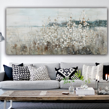 Home Decor Hand Made oil painting Scenery by the river Decorative painting