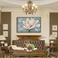 Hot selling handmade flower handpainted painting art, acrylic color custom oil painting