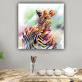 Art custom design abstract color zebra photo picture print canvas painting original product