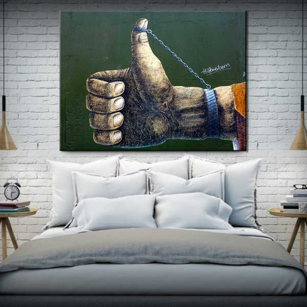 New Arrival Single Panel Thumb Wall Art Painting Modern HD Print Canvas Oil Painting For Home Decor