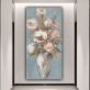 Handmade  Texture Oil Painting Flowers in vase Abstract Art Wall Pictures for  Home Office Decoration