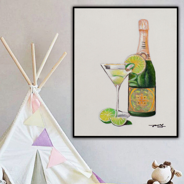 High Quality Art Handmad still life home Oil Painting on Canvas factory directly sale