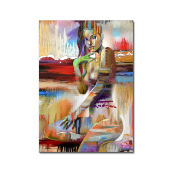 China Factory Wholesale Africa hot naked women portrait picture frameless printed canvas wall decorative paintings