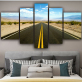 Modern   Canvas 5 Panel Road extension Expressway scenery Wall Art Poster HD Print Painting Modular Pictures