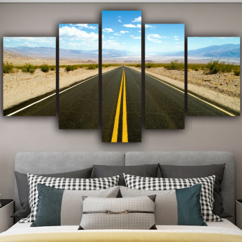 Modern Canvas 5 Panel Road extension Expressway scenery Wall Art Poster HD Print Painting Modular Pictures