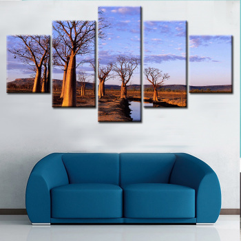 Modern 5 Frameless Canvas Blue Sky Tall Tree Picture Printing Art Home Decoration 5 Living Room Picture Modern 5 Frameless Canvas Blue Sky Tall Tree Picture Printing Art Home Decoration 5 Living Room Picture