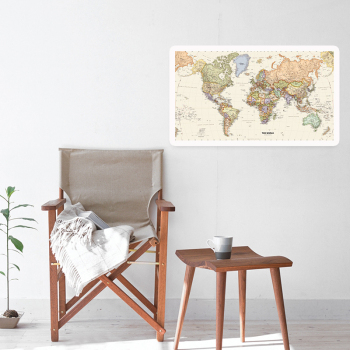 New world map picture printed canvas painting modern art home accessories decorative painting