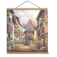 Custom designs DIY painting seaside village house paint by number kit handmade oil painting on canvas