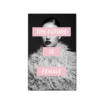Custom Personal Single Panel Big Size The Future is Female Women Poster Painting Modern Home Decor Canvas Oil Painting
