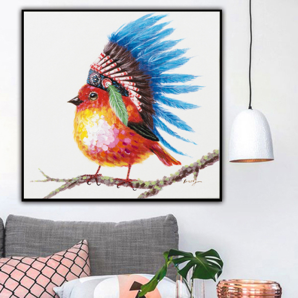 Simple and modern Oil Painting Animal Handpainted Gift Home Wall Art