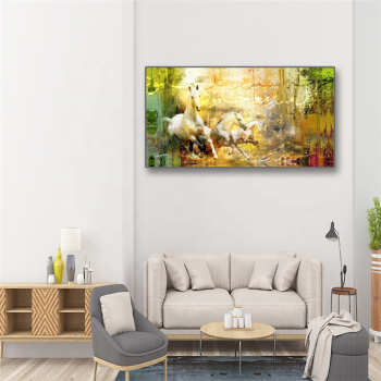 New Arrival Muslim Horse Canvas Painting, Animal Wall Art Modern Abstract Paintings For Home Decoration
