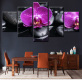 Hot sale art flower theme canvas floral canvas painting custom printing