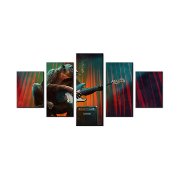 Modern 5 Frameless Canvas Monkey Playing Music Printing Wall Art Home Decoration 5 Living Room Picture Modern 5 Frameless Canvas Monkey Playing Music Printing Wall Art Home Decoration 5 Living Room Picture