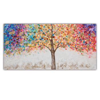 Hot Design Colorful Abstract oil painting Gallery handmade canvas wall art for home decoration