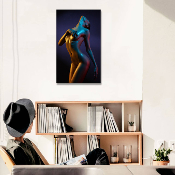 Wholesale personality vivid figure decorative painting ,Nude portrait of African black woman art oil printing canvas painting