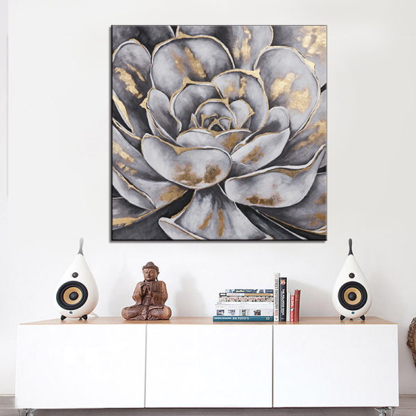 oil painting flowers in vases wall art decor hotel picture home decoration accessories modern abstract canvas art