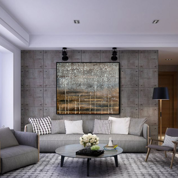 Modern home decoration abstract handmade oil painting, unique design creative wall arts oil painting