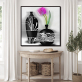 Canvas Flowers Painting Canvas Wall Flowers Blooming Colorful Flowers Adult Art Painting With Frame Home Painting Decoration Oil