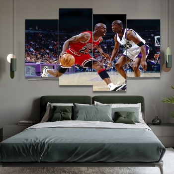 Attractive Style NBA Basketball Sports Portrait Art Wall Painting, Canvas Art Painting Home Decoration Painting