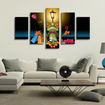 Modern 5 panels printed oil painting inkjet poster printing wall decor canvas art prints