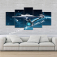 Custom design space UFO theme printed canvas painting collection