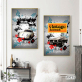 Modern Frameless Cartoon Car Wall Art Home Decoration Painting Oil Painting 2 Living Room Pictures