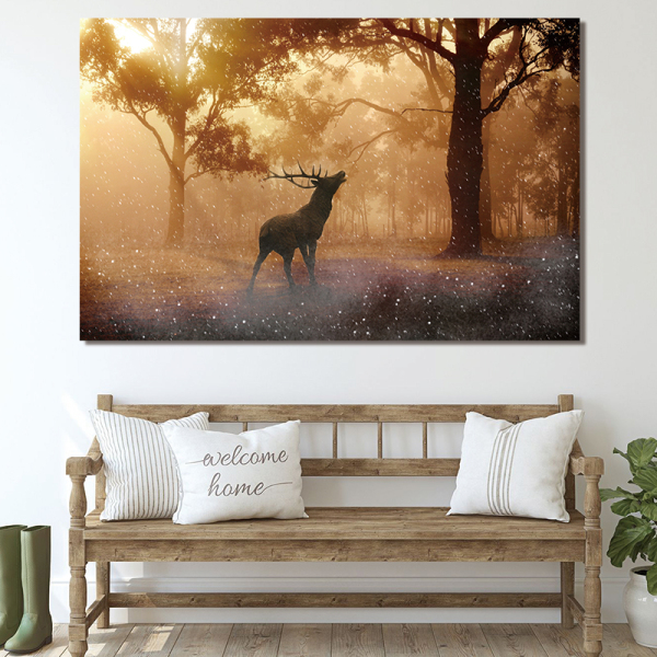 Canvas Art Wall Painting Decorative Animal Deer Modular Picture For Living Room Home Decor Wall Art Paints Unframed