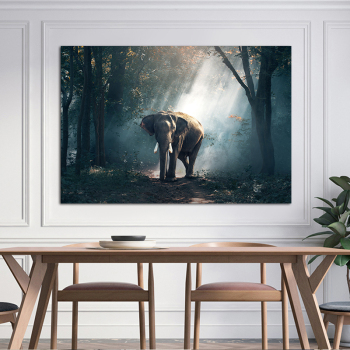 Lost Elephant Modern Frameless Printing Wall Art Home Decoration Oil Painting