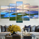 Modern five printed landscape painting living room sofa background canvas decoration painting