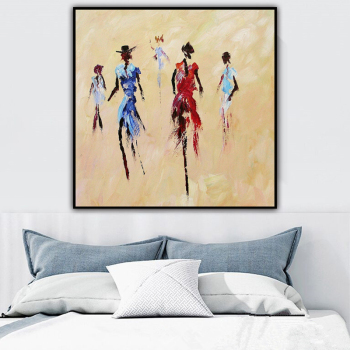 Handmade Wall Decoration A few abstract people Canvas Art Oil Painting decor wall decor