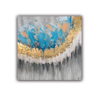 Sunset Natural Building Landscape Oil Painting For Adults. Hand Painted Oil Paint