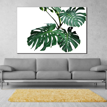 Nordic Art Tropical Plants Scandinavian Poster Green Leaves Decorative Picture Modern Wall Art Canvas Paintings Home Decoration