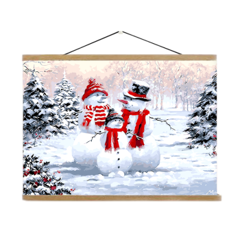 Christmas deer Oil painting by digital canvas painting for living room wall artist residence decoration