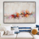 Large wall painting on oil painting vertical handmade abstract art decorative frames for living room decoration painting
