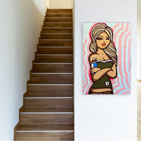 Colorful art custom OEM painting home hotel decoration printing canvas oil painting