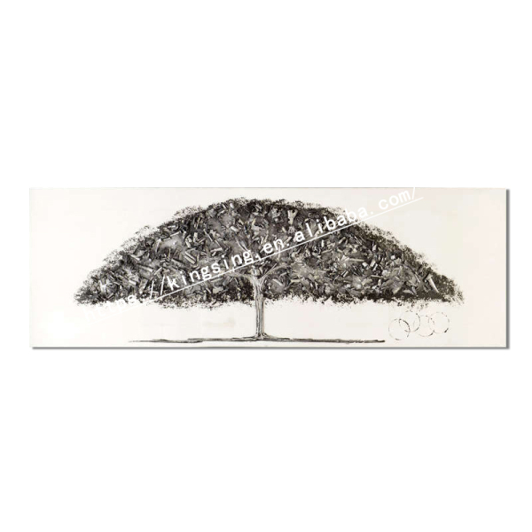 Decoration wall handmade abstract beautiful scenery landscape tree oil painting on canvas