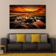 Seaside Sunrise Landscape Graceful Posters and Prints HD Print Wall Art Pictures Living Room Decoration Canvas Painting