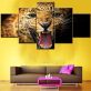 canvas paintings unframed Abstract printed painting of world map for wall art decoration