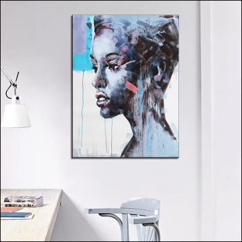 Pinturas al óleo de lienzo abstracto de arte de pared de lienzo de pintura africana 100% personalizada para decoración del hogar