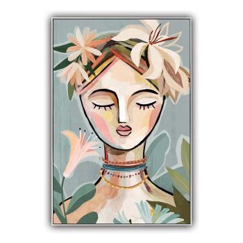 Handmade Texture Oil Painting Beauty with eyes closed Abstract Art Wall Pictures Decoration Handmade Texture Oil Painting Beauty with eyes closed Abstract Art Wall Pictures Decoration
