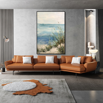 Scenery pictures photos design reed scenic art abstract painting, new design wall decoration oil painting