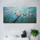 Artist Hand-painted Large Canvas Modern Abstract Knife Flower Oil Painting on Canvas Thick Paint Textured Knife Flowers Painting
