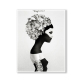 Home Hotel wall decoration Nordic simple abstract portrait woman printing canvas painting