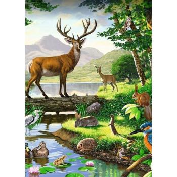 Benutzerdefinierte Leinwand Wandkunst 5D Diy Crystal Homfun Diamond Painting Set Deer Forest Animal Diamond Paint by Number für Amazon