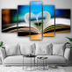 Wholesale 5 Panel Book Home Decoration Wall Art Canvas Painting for Living Room wall decor